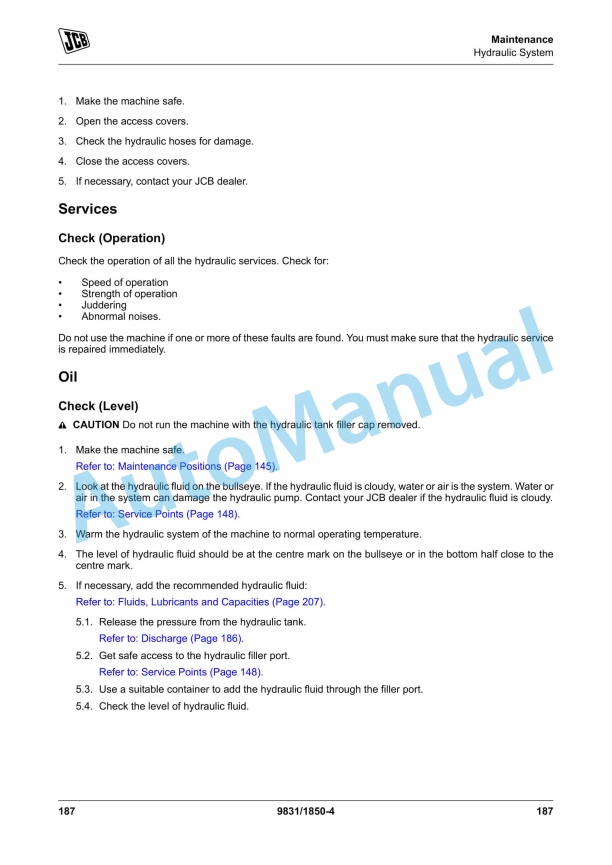 JCB 411HT, 413S, 417HT Loader Operator Manual 9831-1850 5 JCB 411HT, 413S, 417HT Loader Operator Manual 9831-1850 - Image 5