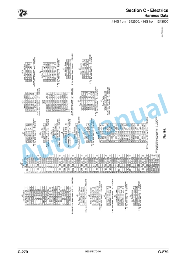JCB 412S, 414S, 416S Wheeled Loading Shovel Service Manual 9803-4170 2 JCB 412S, 414S, 416S Wheeled Loading Shovel Service Manual 9803-4170 - Image 2