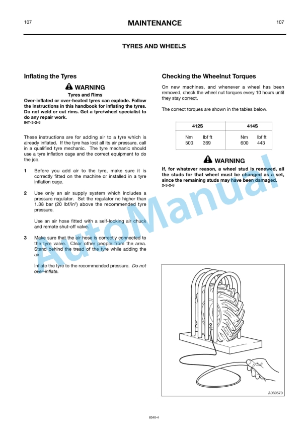 JCB 412S, 414S Operator Handbook 9801-8340 5 JCB 412S, 414S Operator Handbook 9801-8340 - Image 5