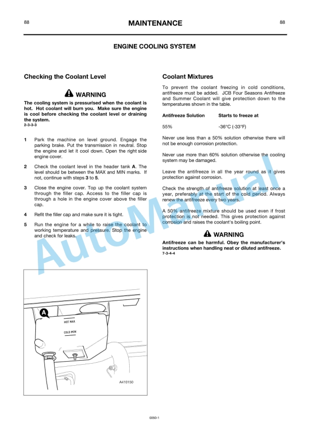 JCB 414S, 416S Operator Manual 3 JCB 414S, 416S Operator Manual - Image 3
