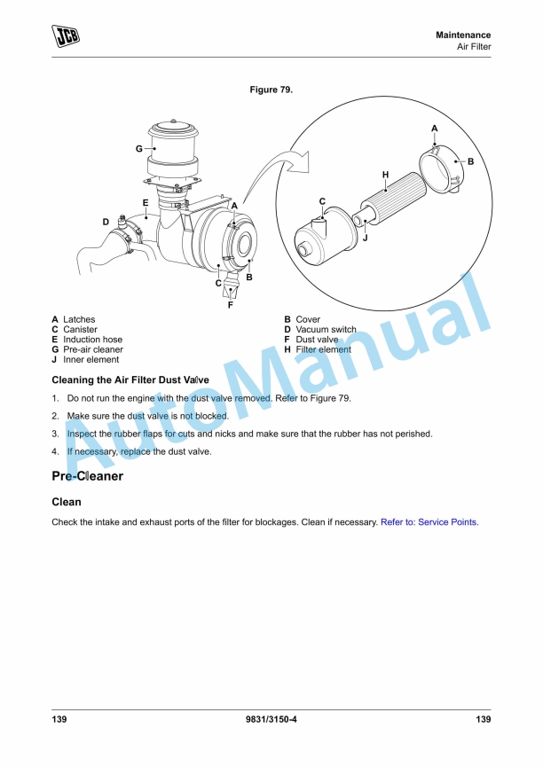JCB 422ZX Loader Operator Manual 9831-3150 4 JCB 422ZX Loader Operator Manual 9831-3150 - Image 4
