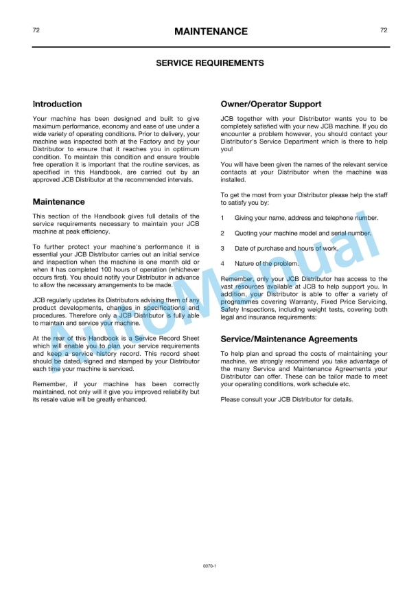 JCB 426 Wheel Loader Range Operator Manual 2 JCB 426 Wheel Loader Range Operator Manual - Image 2