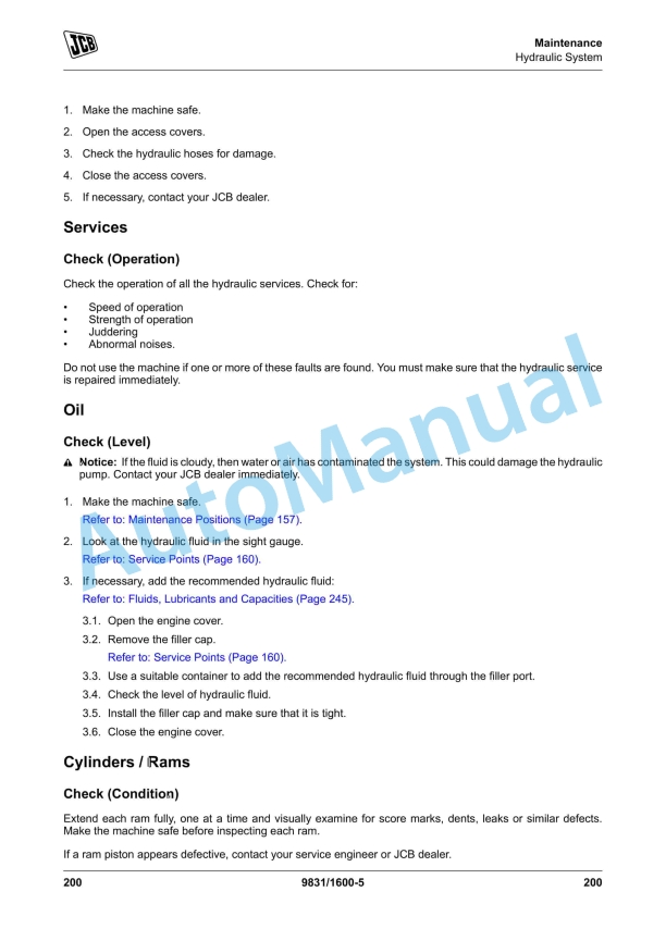 JCB 427, 435S, 437 Loader Operator Manual 9831-1600 4 JCB 427, 435S, 437 Loader Operator Manual 9831-1600 - Image 4