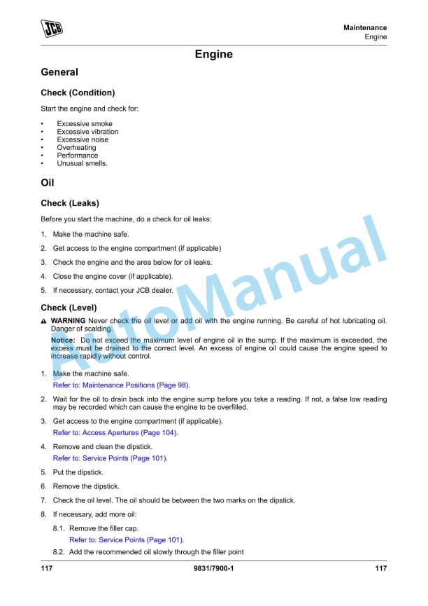 JCB 432ZX Plus Operator Manual 9831-7900 3 JCB 432ZX Plus Operator Manual 9831-7900 - Image 3