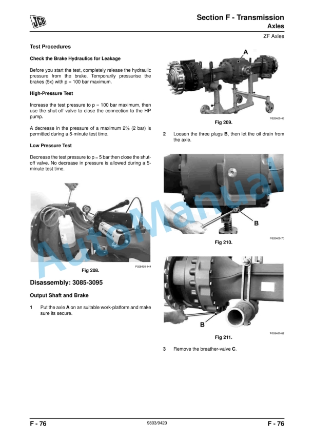 JCB 434S, 435S Wheeled Loading Shovel Service Manual 9803-9420 3 JCB 434S, 435S Wheeled Loading Shovel Service Manual 9803-9420 - Image 3