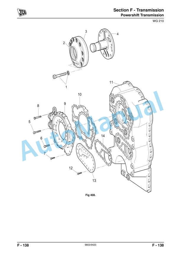 JCB 434S, 435S Wheeled Loading Shovel Service Manual 9803-9420 4 JCB 434S, 435S Wheeled Loading Shovel Service Manual 9803-9420 - Image 4