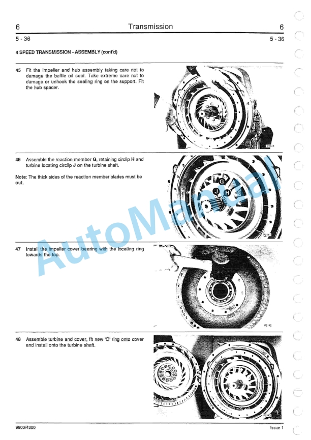 JCB 435 Wheeled Loader Service Manual 9803-4300-2