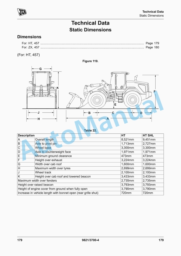 JCB 457 Loader Operator Manual 9821-3700 5 JCB 457 Loader Operator Manual 9821-3700 - Image 5