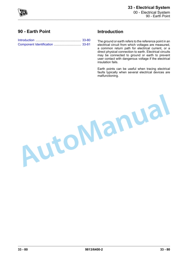 JCB 45Z-1, 48Z-1, 51R-1 Compact Excavator Service Manual 9813-6400 4 JCB 45Z-1, 48Z-1, 51R-1 Compact Excavator Service Manual 9813-6400 - Image 4