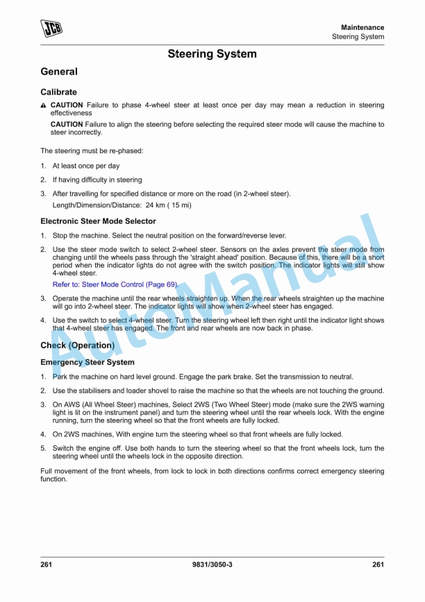 JCB 4CX Pilingmaster Operator Manual 9831-3050 5 JCB 4CX Pilingmaster Operator Manual 9831-3050 - Image 5
