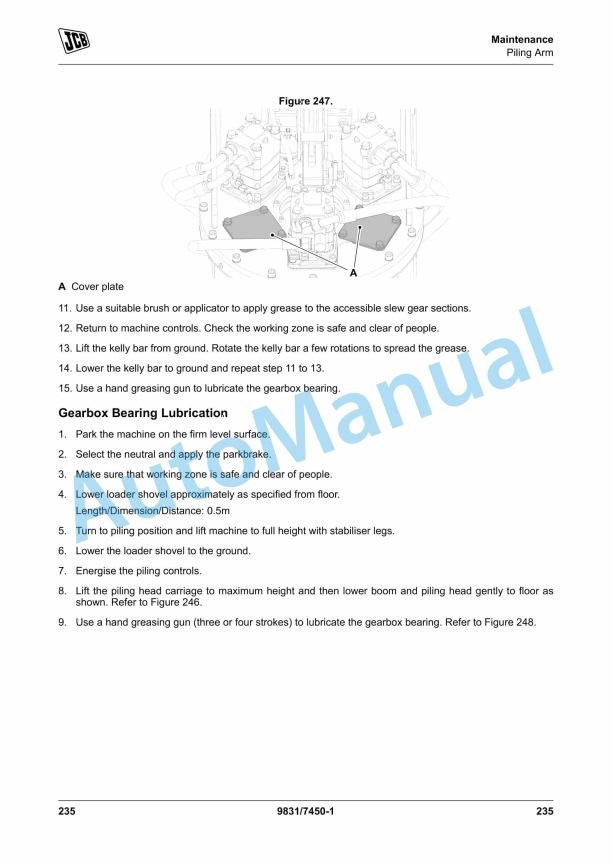 JCB 4CX Pilingmaster Operator Manual 9831-7450 4 JCB 4CX Pilingmaster Operator Manual 9831-7450 - Image 4