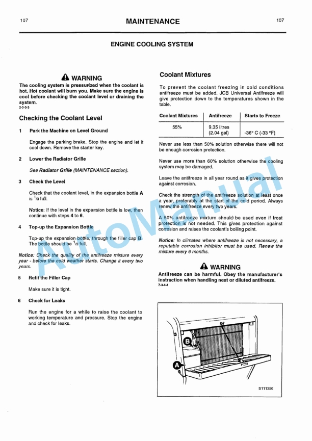JCB 505-19, 505-22 Operator Manual 9801-7868-3