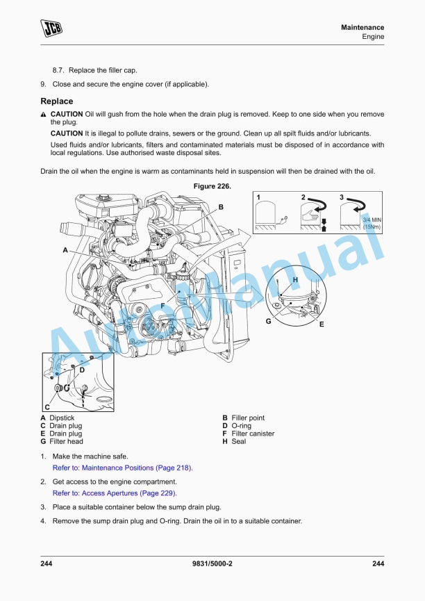 JCB 506-23, 509-23, 512-26 Loadall Operator Manual 9831-5000 4 JCB 506-23, 509-23, 512-26 Loadall Operator Manual 9831-5000 - Image 4