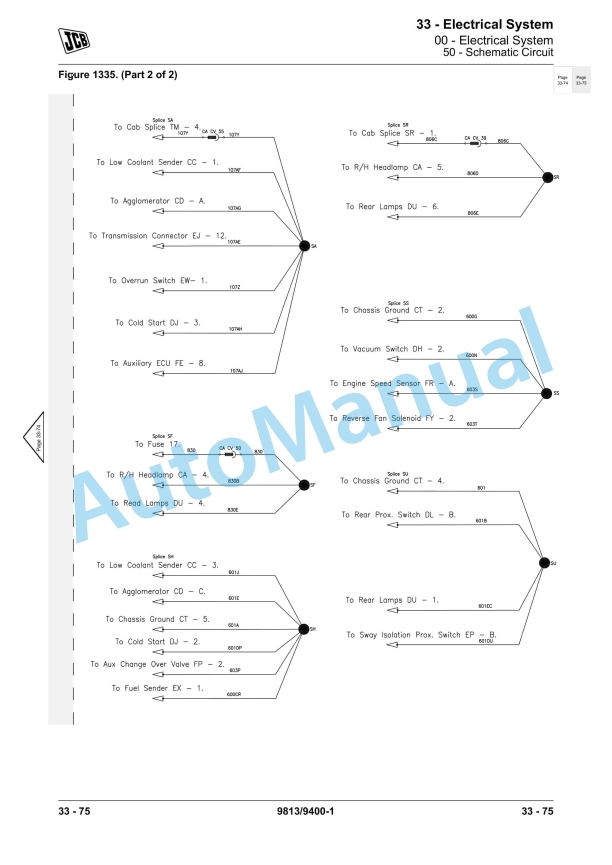 JCB 506-23, 509-23, 512-26 Loadall Service Manual 9813-9400 3 JCB 506-23, 509-23, 512-26 Loadall Service Manual 9813-9400 - Image 3