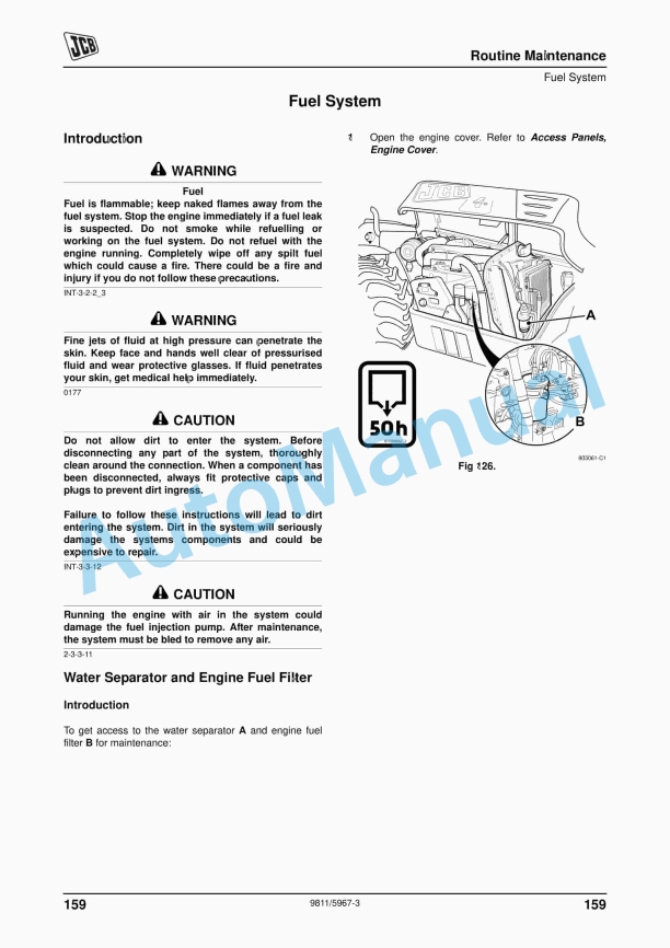 JCB 506-36, 507-42, 509-42, 510-56 Loadall Operator Manual 9811-5967 5 JCB 506-36, 507-42, 509-42, 510-56 Loadall Operator Manual 9811-5967 - Image 5