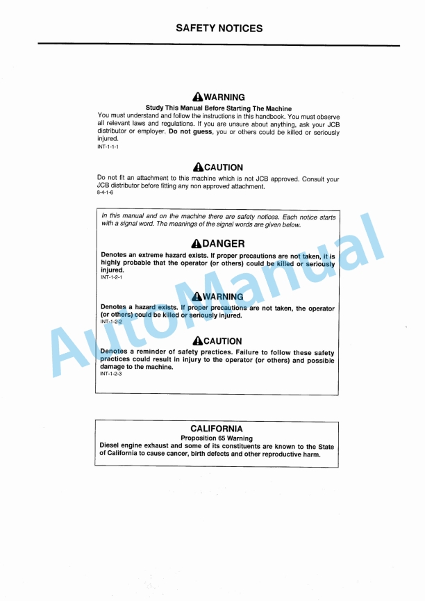 JCB 506-36 Loadall Operator Manual 1 JCB 506-36 Loadall Operator Manual
