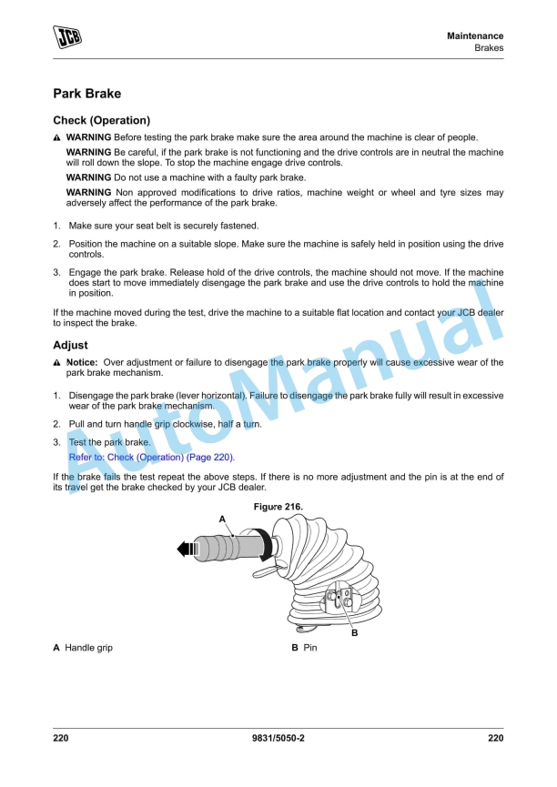 JCB 508-66, 509-45, 510-44, 510-55 Loadall Operator Manual 9831-5050 4 JCB 508-66, 509-45, 510-44, 510-55 Loadall Operator Manual 9831-5050 - Image 4