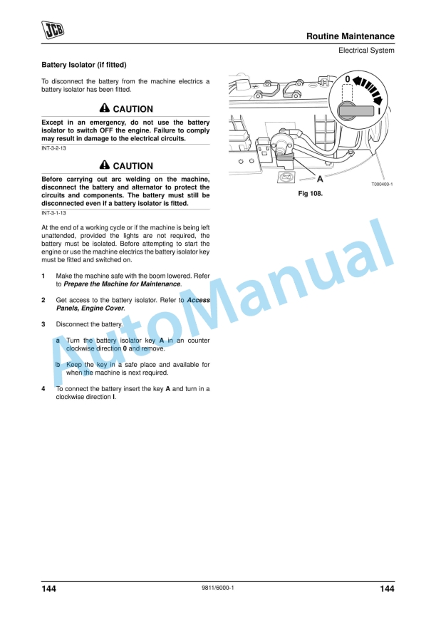 JCB 520-40, 524-50, 527-55 Loadall Operator Manual 9811-6000 3 JCB 520-40, 524-50, 527-55 Loadall Operator Manual 9811-6000 - Image 3