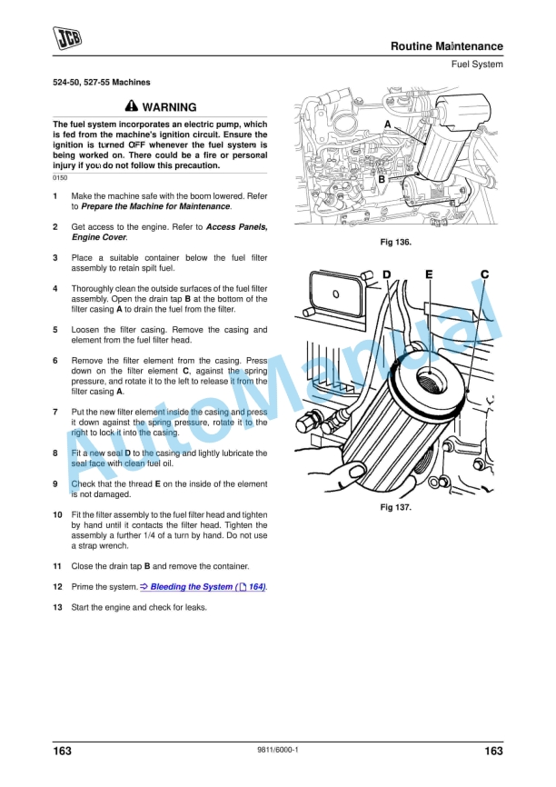 JCB 520-40, 524-50, 527-55 Loadall Operator Manual 9811-6000 4 JCB 520-40, 524-50, 527-55 Loadall Operator Manual 9811-6000 - Image 4