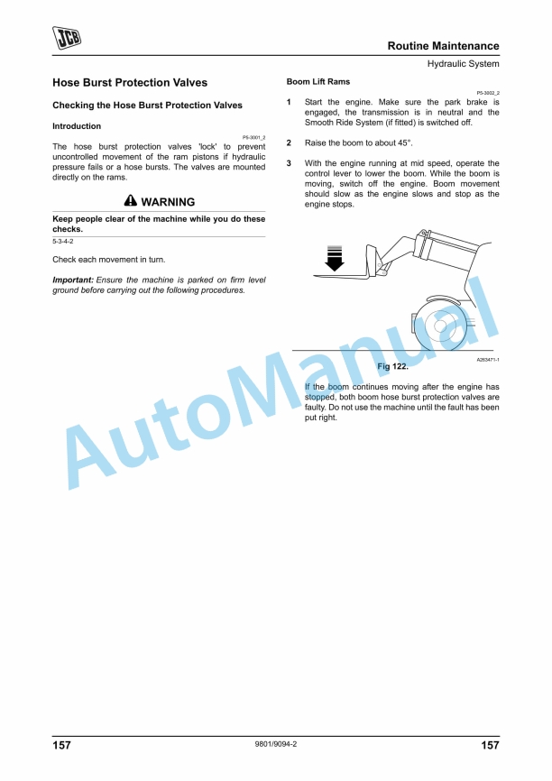 JCB 520-40 Loadall Operator Manual 9801-9094 5 JCB 520-40 Loadall Operator Manual 9801-9094 - Image 5