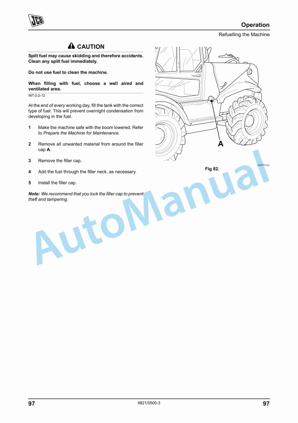 JCB 520-50 Loadall Operator Manual 9821-0500 2 JCB 520-50 Loadall Operator Manual 9821-0500 - Image 2