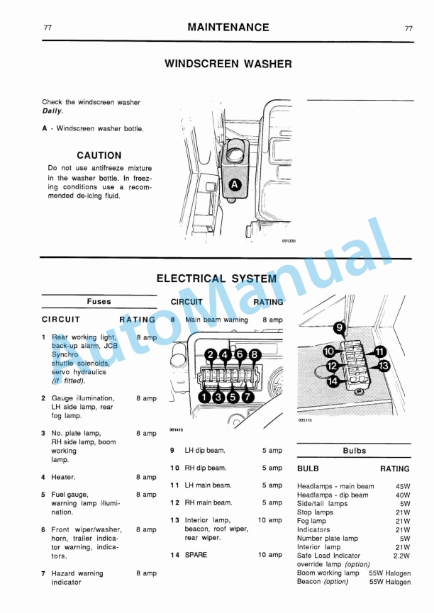 JCB 520, 520M, 520-HL, 525B, 525B-HL, 540B, 540BM, 530B, 530B-HL Operator Handbook 3 JCB 520, 520M, 520-HL, 525B, 525B-HL, 540B, 540BM, 530B, 530B-HL Operator Handbook-3