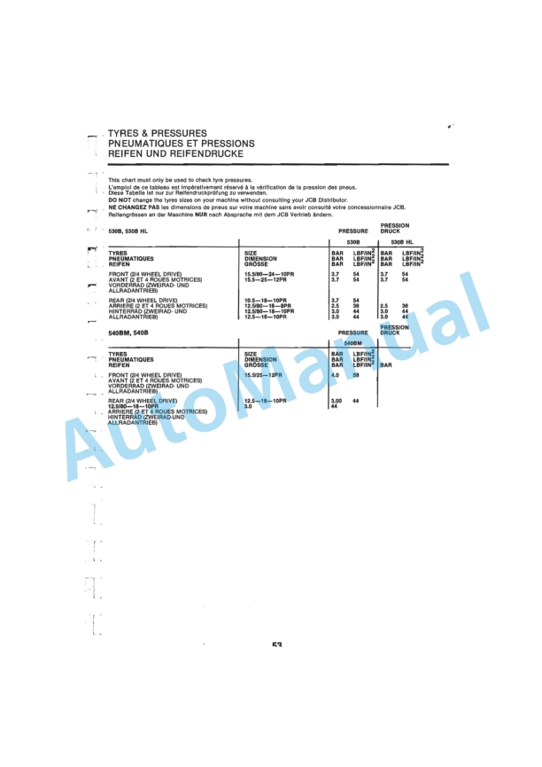 JCB 520 Farm Special to 540B-4 Operator Manual-4