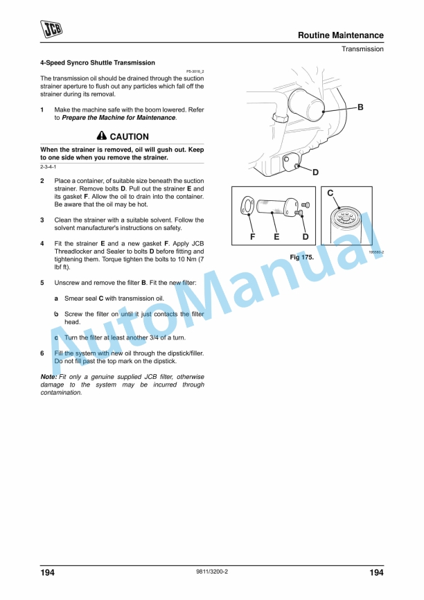 JCB 526-56 Loadall Operator Manual 9811-3200 5 JCB 526-56 Loadall Operator Manual 9811-3200 - Image 5