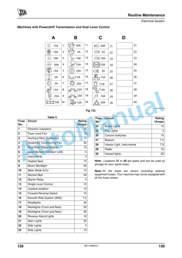 JCB 526-56 Loadall Operator Manual 9811-5900 3 JCB 526-56 Loadall Operator Manual 9811-5900 - Image 3