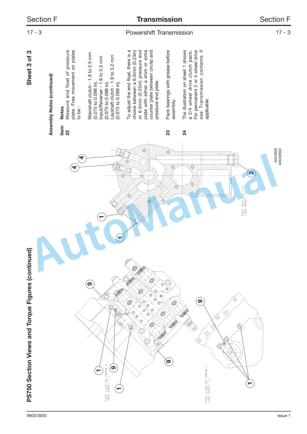 JCB 528-70, 528S Machines Loadall Service Manual 9803-3650 3 JCB 528-70, 528S Machines Loadall Service Manual 9803-3650 - Image 3