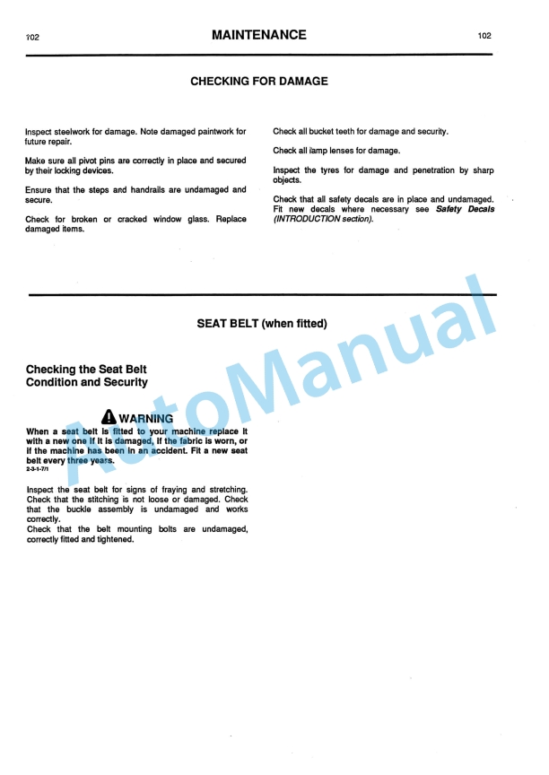 JCB 530-110, 530-120 PlaceAce Operator Handbook 9801-7931-2