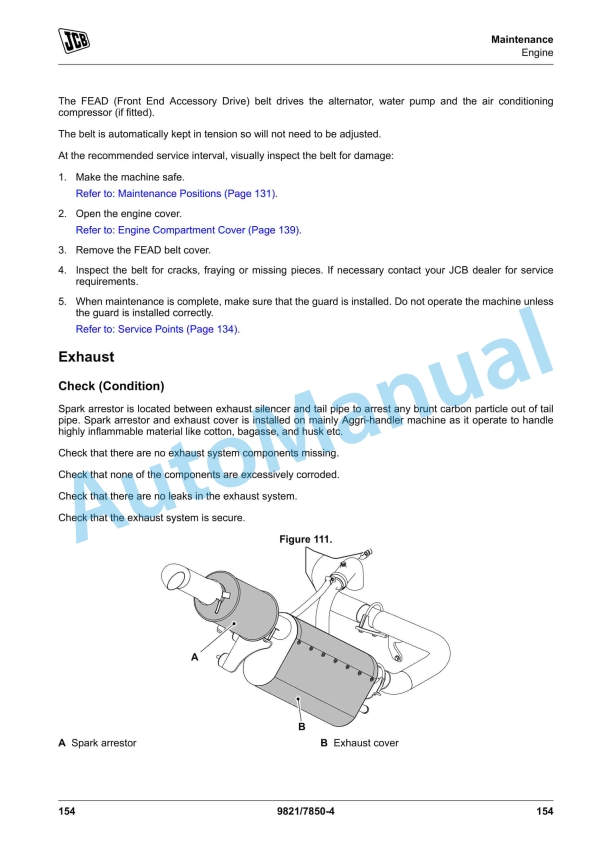 JCB 530-110, 530-70 Loadall Operator Manual 9821-7850 4 JCB 530-110, 530-70 Loadall Operator Manual 9821-7850 - Image 4
