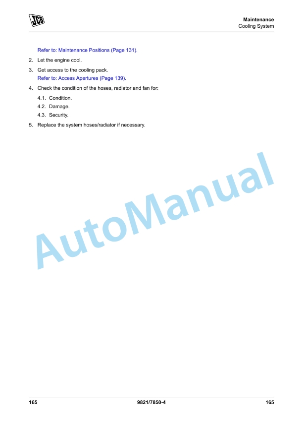 JCB 530-110, 530-70 Loadall Operator Manual 9821-7850 5 JCB 530-110, 530-70 Loadall Operator Manual 9821-7850 - Image 5