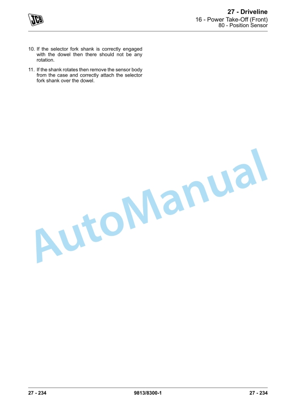 JCB 530-110, 530-70 Loadall Service Manual 9813-8300 3 JCB 530-110, 530-70 Loadall Service Manual 9813-8300 - Image 3