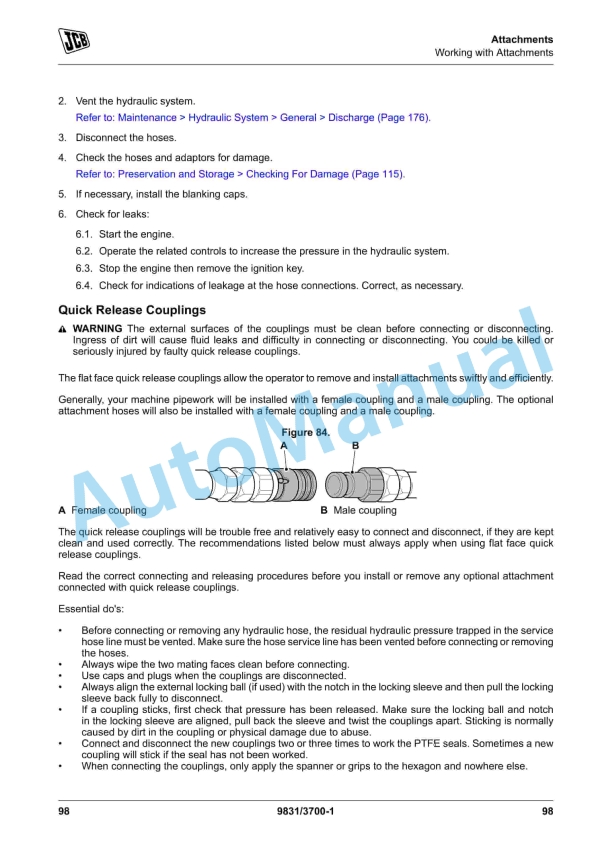 JCB 530-110, 530-70 Operator Manual 9831-3700 2 JCB 530-110, 530-70 Operator Manual 9831-3700 - Image 2