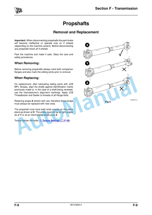JCB 530-70, 530-110 Service Manual 9813-3850 5 JCB 530-70, 530-110 Service Manual 9813-3850 - Image 5