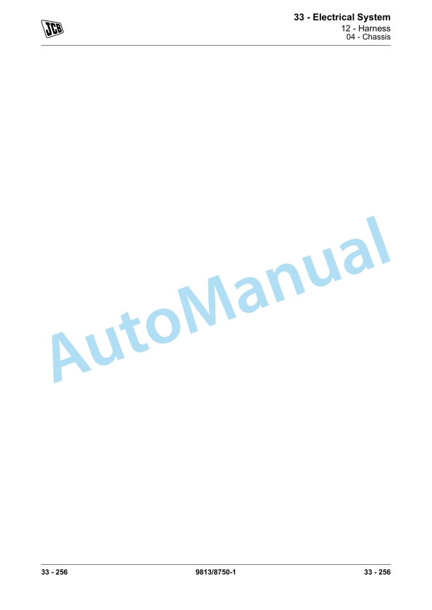 JCB 533-105 to 550-170 Loadall Service Manual 9813-8750 4 JCB 533-105 to 550-170 Loadall Service Manual 9813-8750 - Image 4