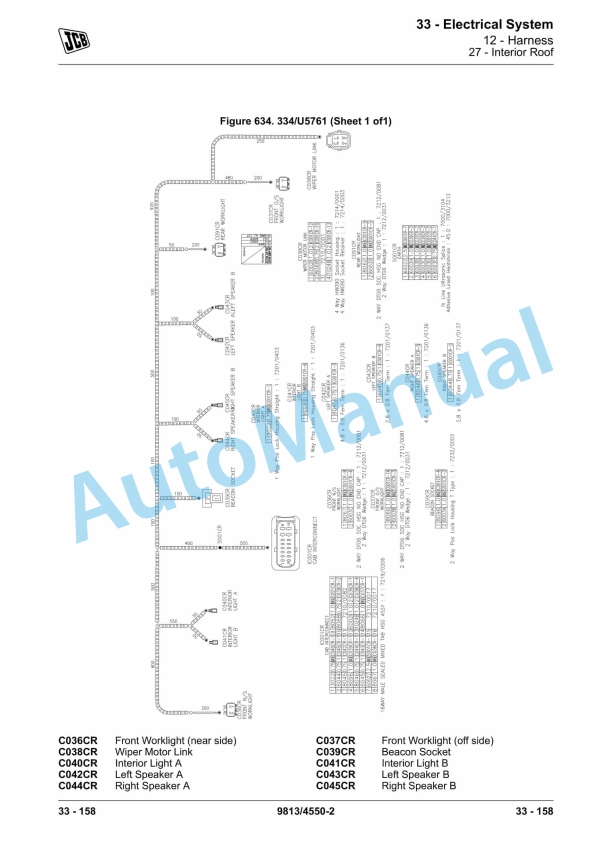 JCB 65R-1 Excavator Service Manual 9813-4550 4 JCB 65R-1 Excavator Service Manual 9813-4550 - Image 4