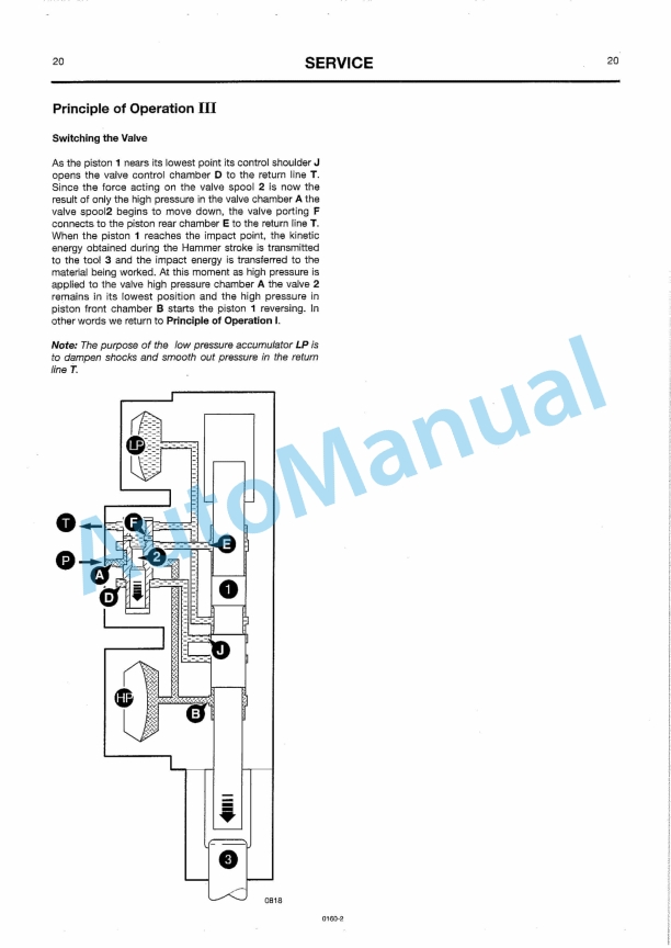 JCB 70 Hammermaster Owners Manual 9801-0160-3