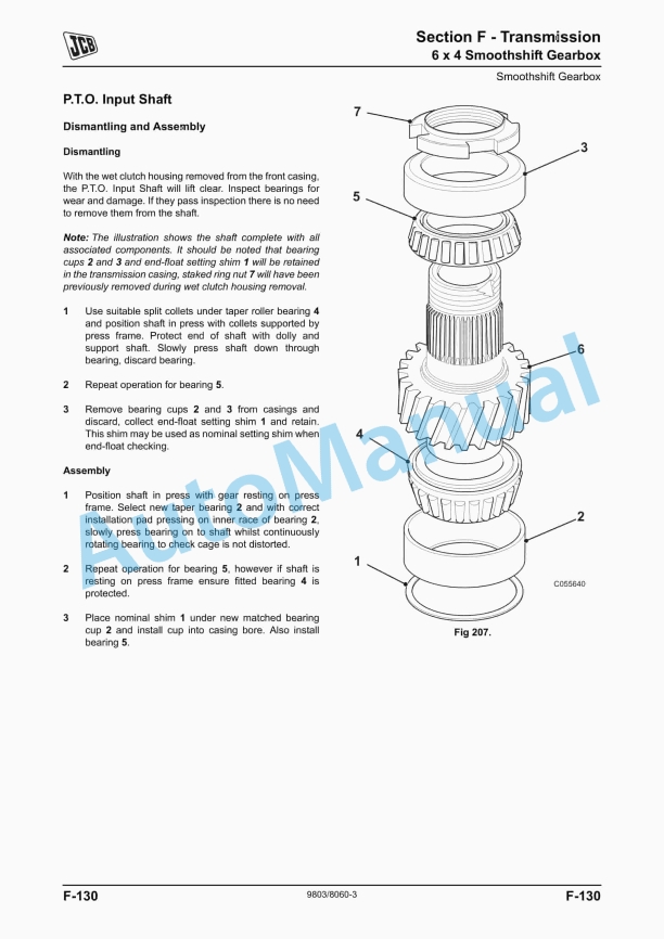 JCB 7000 Series Fastrac Service Manual 9803-8060 4 JCB 7000 Series Fastrac Service Manual 9803-8060 - Image 4