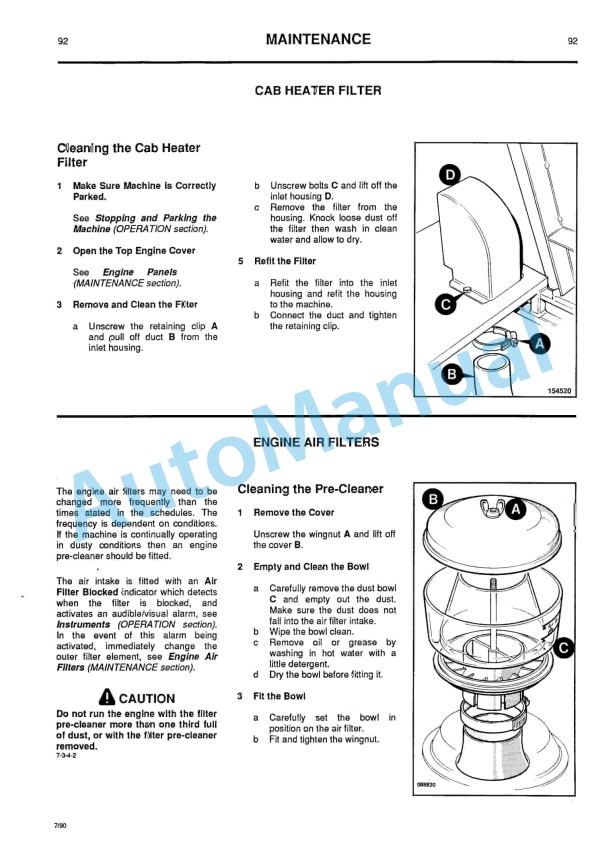 JCB 712, 716 Articulated Dump Truck Operator Handbook 9801-7140-3