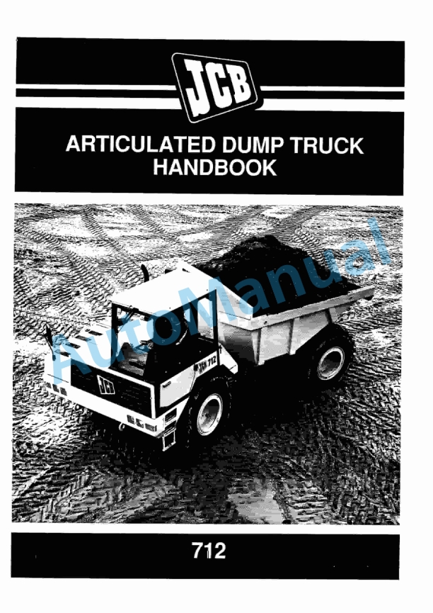JCB 712 Articulated Dump Truck Operator Handbook