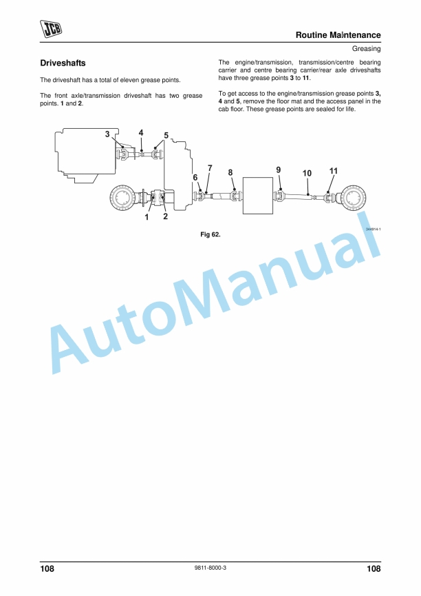 JCB 714, 718 Articulated Dump Truck Tier 3 Operator Manual 9811-8000 3 JCB 714, 718 Articulated Dump Truck Tier 3 Operator Manual 9811-8000 - Image 3