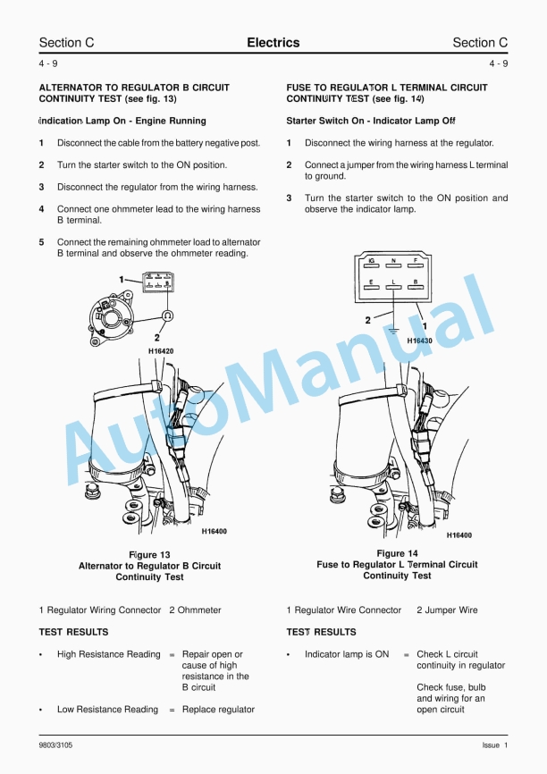 JCB 8013, 8015, 8017, 8018 801 Gravemaster Service Manual 9803-3105-2