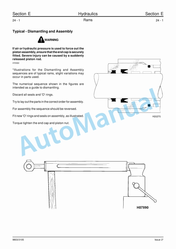 JCB 8013, 8015, 8017, 8018 801 Gravemaster Service Manual 9803-3105-4