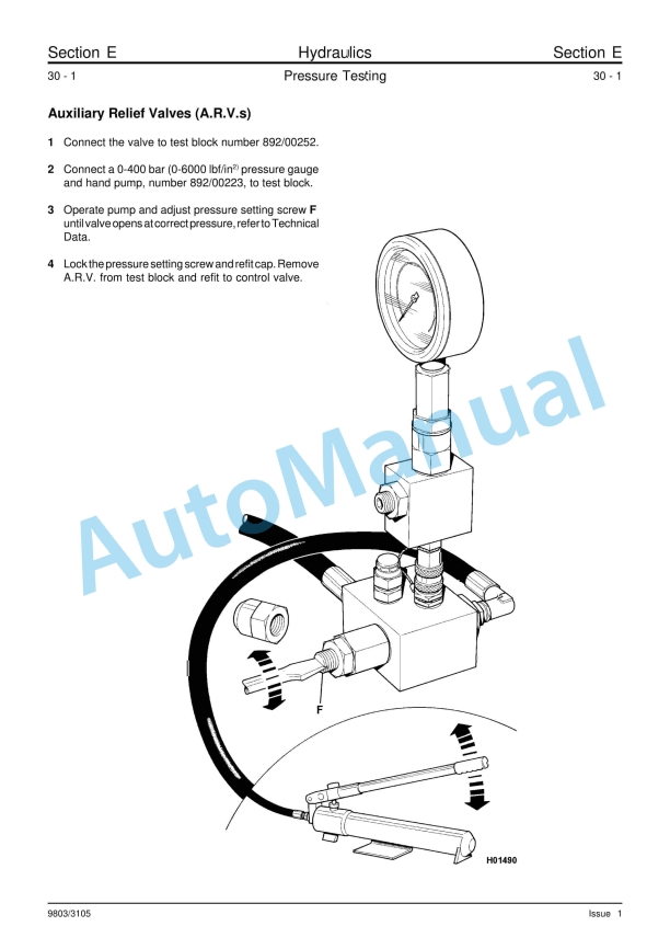 JCB 8013, 8015, 8017, 8018 801 Gravemaster Service Manual 9803-3105-5