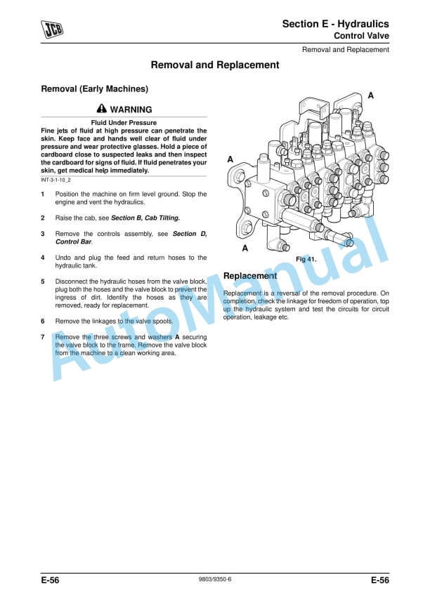 JCB 8014, 8016, 8018, 8020 Service Manual 9803-9350 4 JCB 8014, 8016, 8018, 8020 Service Manual 9803-9350 - Image 4