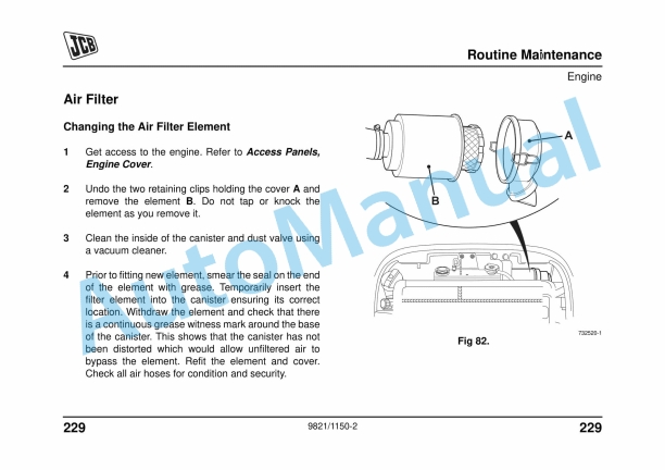 JCB 8014 CTS, 8016 CTS, 8018 CTS, 8020 CTS Operator Manual 9821-1150 4 JCB 8014 CTS, 8016 CTS, 8018 CTS, 8020 CTS Operator Manual 9821-1150 - Image 4