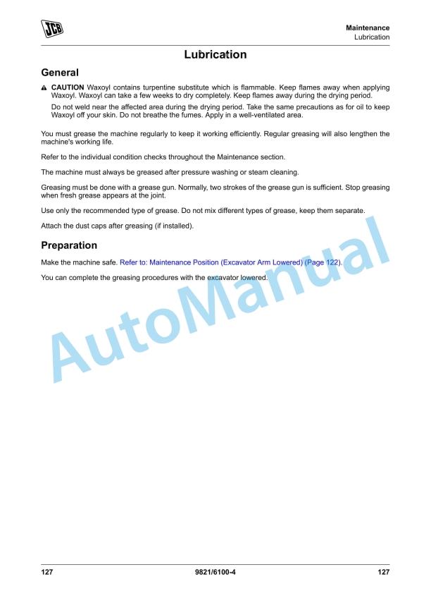 JCB 8014 CTS, 8016 CTS, 8018 CTS, 8020 CTS Operator Manual 9821-6100 3 JCB 8014 CTS, 8016 CTS, 8018 CTS, 8020 CTS Operator Manual 9821-6100 - Image 3