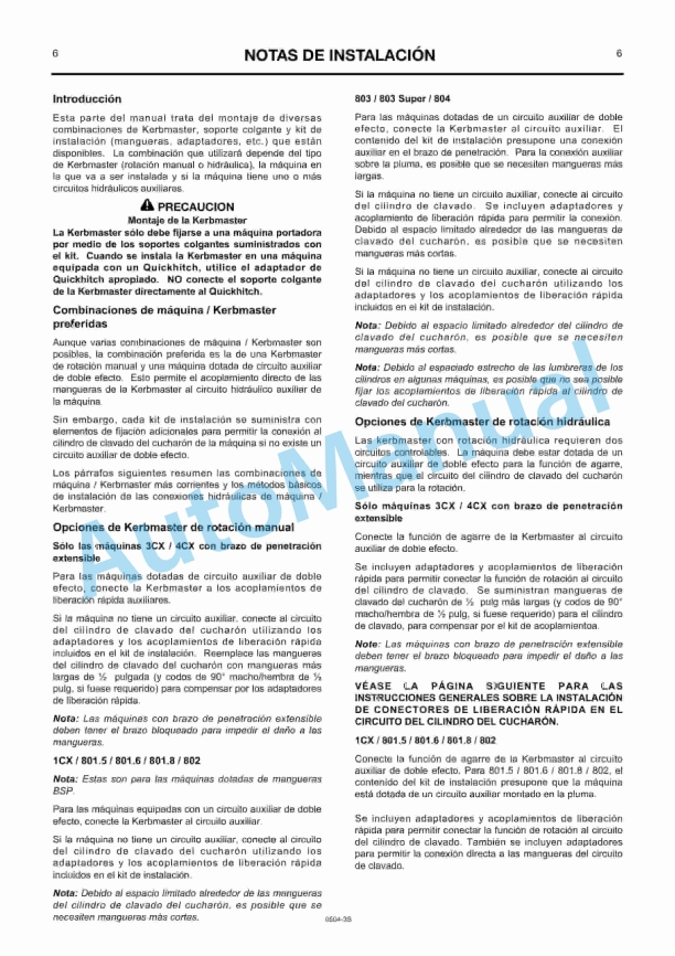 JCB 801.5, 801.6, 801.8, 802 Kerbmaster Owners Manual 9814-0504 5 JCB 801.5, 801.6, 801.8, 802 Kerbmaster Owners Manual 9814-0504 - Image 5